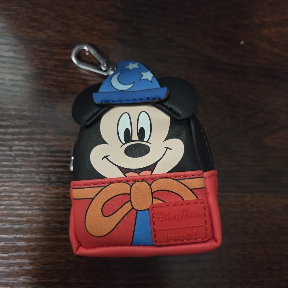 Disney Mickey Mouse Sorcerer Bag Charm - Red and Blue